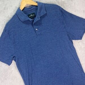 Rodd & Gunn Men's Polo Shirt Blue Textured Cotton Sports Fit Size XL Casual